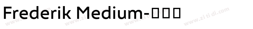 Frederik Medium字体转换